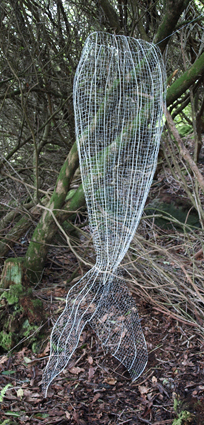 Mermaid tail seen from the front