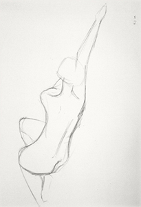 Life drawing - Focus sketch